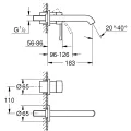Grohe Essence Iebūvējamais izlietnes j-krāns, 19408001