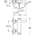 Grohe ESSENCE Vannas/dušas jaucējkrāns, 33624DL1