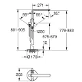 Grohe LINEARE Brīvi stāvošs vannas jaucējkrāns, 23792DC1