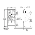 Grohe Rapid SL Pisuāra montāžas rāmis, 38786001