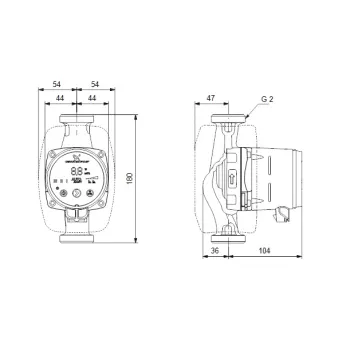 Cirkulācijas Sūknis Grundfos Alpha2 32-60 180 (99411221) 113091