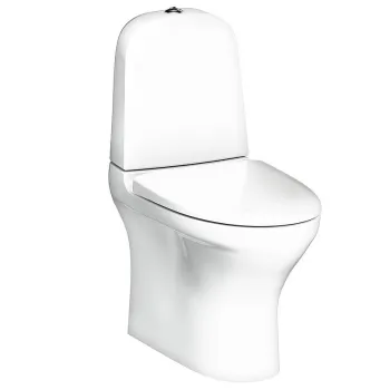 Tualetes Pods Gustavsberg Estetic 8300, Hygienic Flush mala, vāks ar Soft Close/Quick Release, Ceramicplus, balts