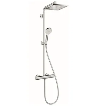 Dušas sistēma Hansgrohe Crometta E 240 1jet/Crometta Vario, ar termostatu Hromēts