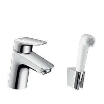 Vannas istabas izlietnes maisītājs Hansgrohe Logis Bidette 1jet, hroms