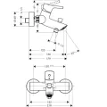 Hansgrohe Talis S Vannas/dušas jaucējkrāns, 72400000