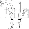 Hansgrohe Metris Select Virtuves jaucējkrāns 320, 14883800