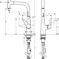 Hansgrohe Talis Select S Virtuves jaucējkrāns 300, 72821800