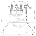 Hansgrohe 4-caurumu vannas maisītāja iebūvējamā daļa 13444180