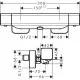 Hansgrohe Ecostat E Dušas termostats, hroms 15773000 Hansgrohe Ecostat E Dušas termostats, hroms 15773000