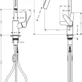 Hansgrohe Talis M41 Virtuves jaucējkrāns, 31815800