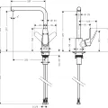 Hansgrohe Talis M41 Virtuves jaucējkrāns, 31817800