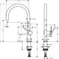 Hansgrohe Talis M54 Virtuves jaucējkrāns, 72804000