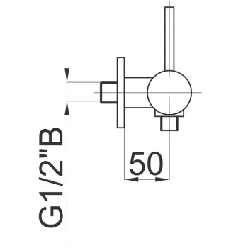 HERZ-FRESH Dušas  jaucējkrāns, hroms UH00434