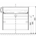 IFO Sense Skapītis ar izlietni  90cm, 47383