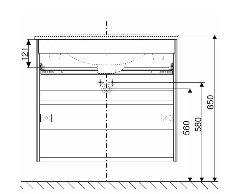 IFO Sense Skapītis ar izlietni  90cm, 47383