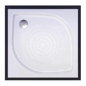 Vispool Kvadrātveida zemais dušas paliktnis KZ-90 900x900