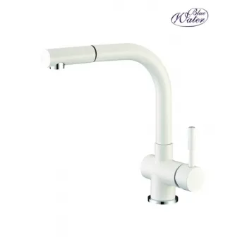 BLUE WATER LIRA Virtuves jaucējkrāns, balts