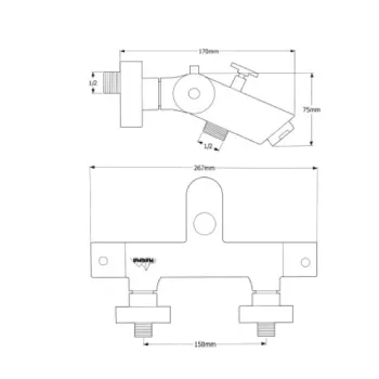 MAGMA AMATA Vannas/dušas termostats, hroms MG-2220