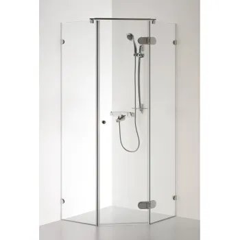 Baltijos Brasta Dušas kabīne piecstūru NIDA 100x100cm