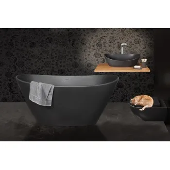 Vanna PAA Amore SilkStone,1600x850mm Grafīta Vanna PAA Amore SilkStone,1600x850mm Grafīta