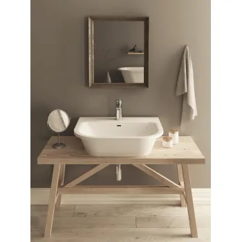 Izlietne PAA VARIO Akmens masas 595x470mm, Balta Izlietne PAA VARIO Akmens masas 595x470mm, Balta