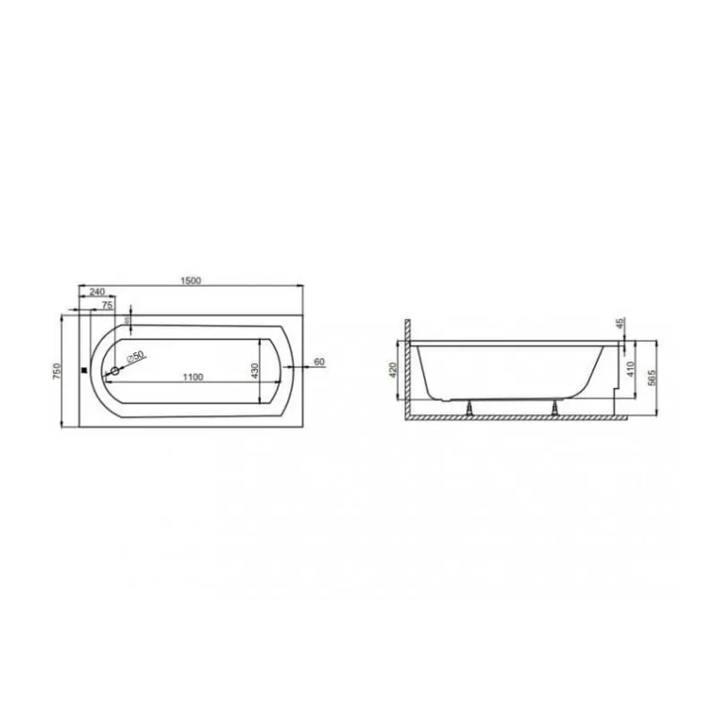 Polimat Vanna CLASSIC 150x75 cm, 00279