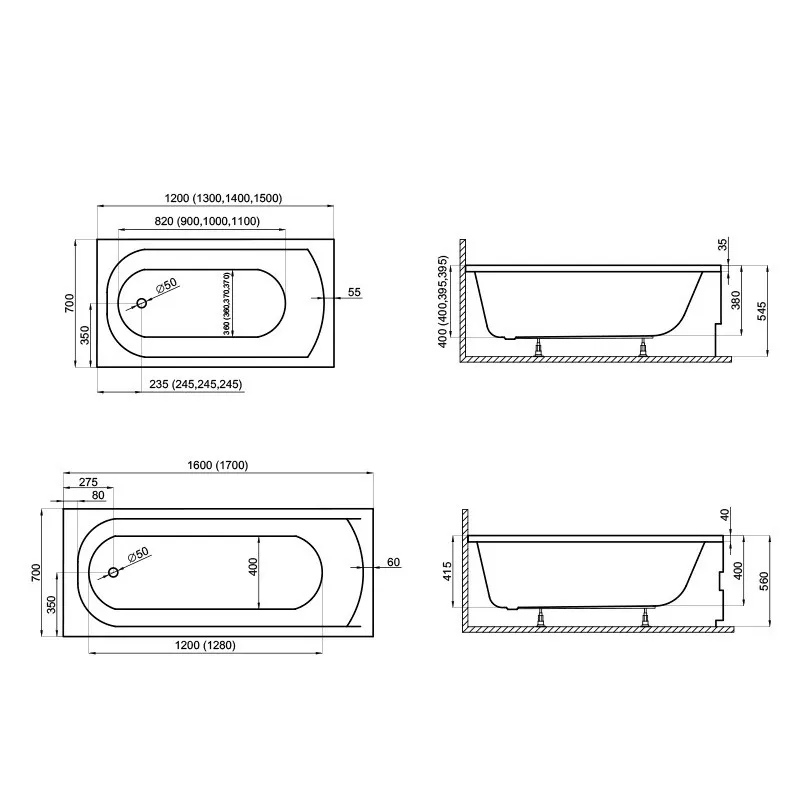 Polimat Vanna CLASSIC 120x70 cm, 00237