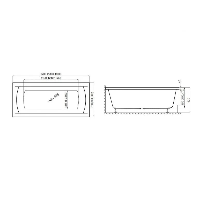 Polimat Vanna INES 180x80 cm, 00720