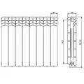 Ferroli PROTEO 3 Alumīnija radiators 19 sekcijas