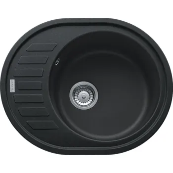 FRANKE Virtuves izlietne RONDA 62x50 cm, ROG 611-62 manual, onyx