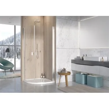 Radaway Pusapaļa dušas kabīne NES PDD I 90x90cm