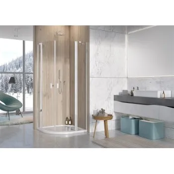 Radaway Pusapaļa dušas kabīne NES PDD II 100x100cm