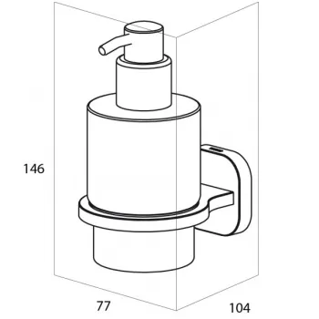 Tiger RAMOS Šķidro ziepju dozators, hroms