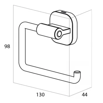 Tiger RAMOS Tualetes papīra turētājs, hroms