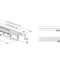 RAVAK Runway Dušas noteces traps 750mm, X01750