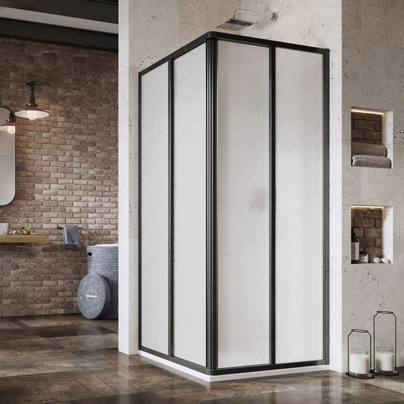 RAVAK Dušas stūris kvadrātveida SRV2S 90x90 cm (1 puse) melns