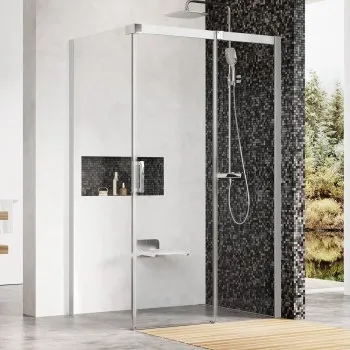 RAVAK Dušas kabīne MATRIX MSDPS 100x100cm R, satīns
