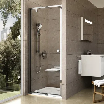 RAVAK Dušas durvis PIVOT PDOP1 80 cm, spīdīgs