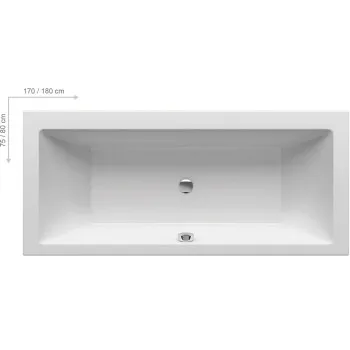 RAVAK Vanna FORMY 01 170x75 Akrila, Balta