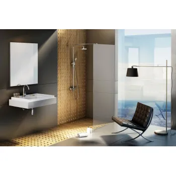 RAVAK Dušas siena Walk In Wall Black 150x200cm, GW9WP0300Z1