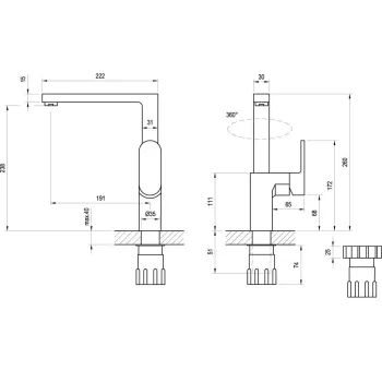 RAVAK Chrome CR 016.00 Virtuves izlietnes jaucējkrāns, X070054