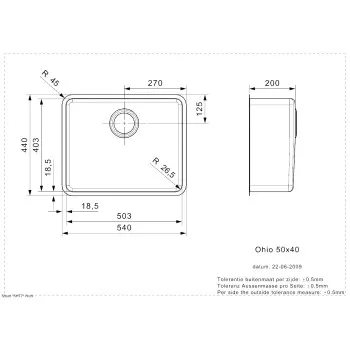 Reginox Virtuves izlietne OHIO 54x44cm, R25970