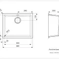Reginox Amsterdam 50 Virtuves izlietne 56x46cm, R30851