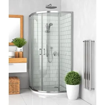 Roltechnik Pusapaļa dušas kabīne LLR2 900x900 mm, spīdīgs