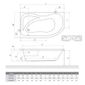 Roltechnik Vanna ACTIVA 170x90 cm