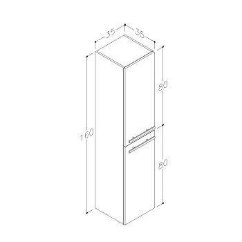 RB SERENA Vannas istabas augstais skapis, 1431211 RB SERENA Vannas istabas augstais skapis, 1431211