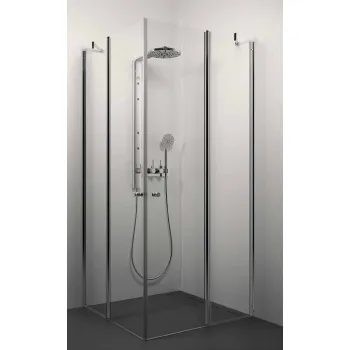 Stikla Serviss Dušas stūris kvadrātveida ANNA 100x100cm