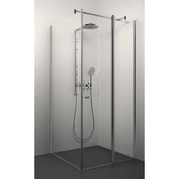 Stikla Serviss Dušas stūris kvadrātveida LAURA 100x100cm