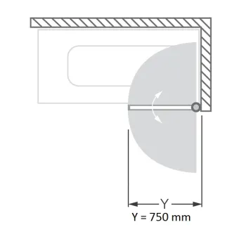 Roth Vannas sieniņa SCREEN 75cm