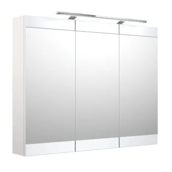 SERENA Retro Vannas istabas spoguļskapītis 100 cm ar LED 1302711